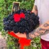 Buchet 33 Trandafiri Naturali Negri Rosii