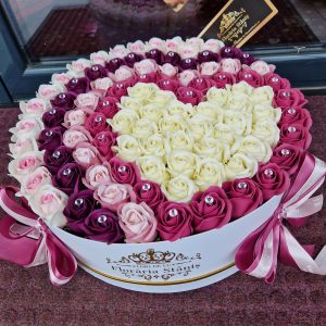 Cutie 91 Trandafiri Sapun Mov Roz