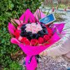 Buchet 35 Trandafiri Naturali Negri Roz