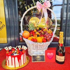 Surprize Domiciliu Sampanie Moet Tort Fructe