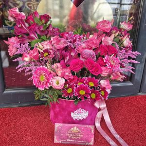 Flowerbox Mov & Roz Flori Naturale