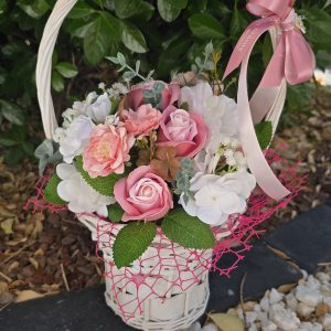 Cos Floral cu Flori Mixte Sapun